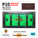 Panel Modul P10 DIP Outdoor Single Color | RED - MERAH - Standard